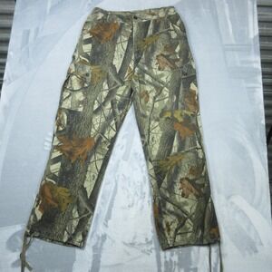 Guide Series Cargo Pants Mens Large Camo Hunting Adjustable Waist Drawstring